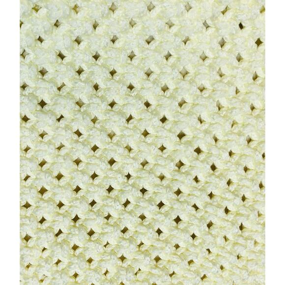 Macrame Handbag Purse Wooden Handle Crochet Knit Boho Chic Cream Small - Picture 6 of 12